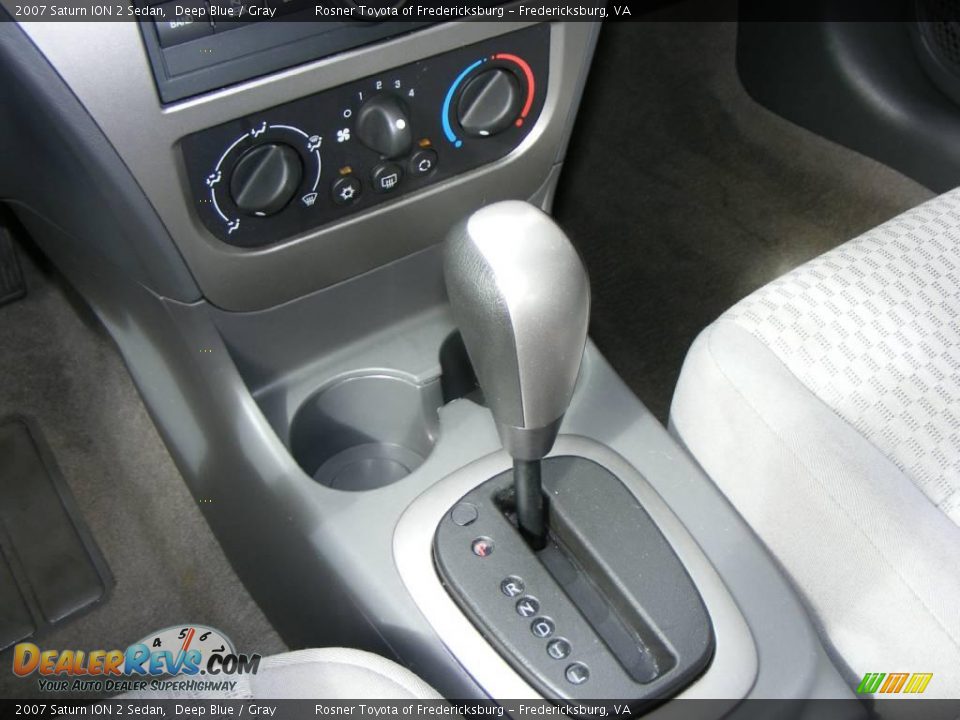 2007 Saturn ION 2 Sedan Deep Blue / Gray Photo #11