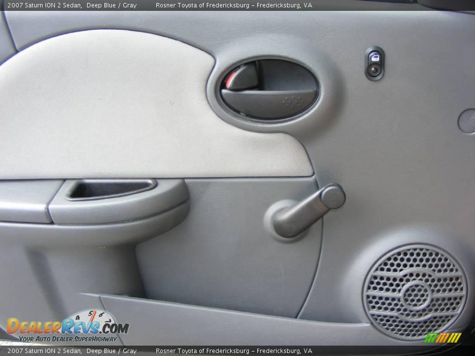 2007 Saturn ION 2 Sedan Deep Blue / Gray Photo #12