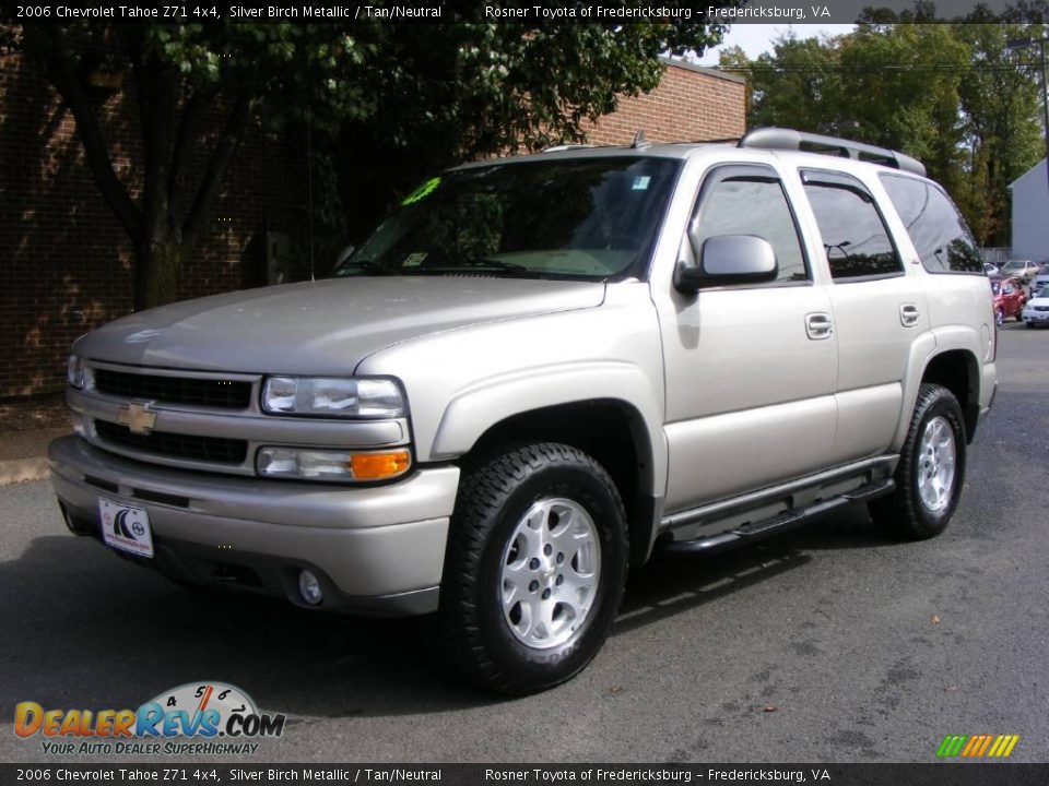 2006 Chevrolet Tahoe Z71 4x4 Silver Birch Metallic / Tan/Neutral Photo #1