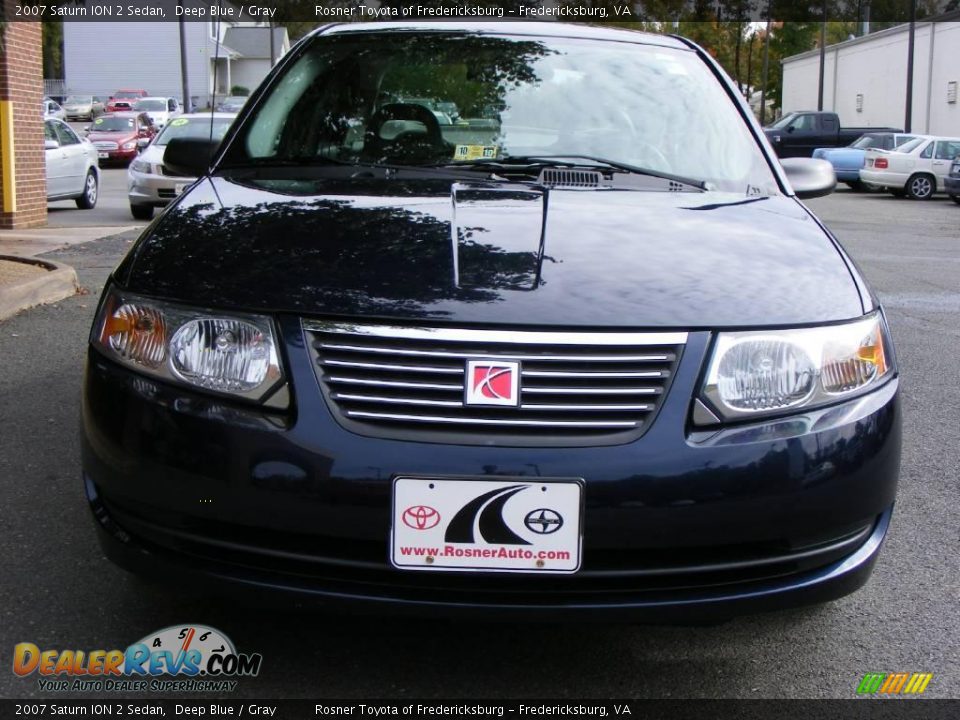 2007 Saturn ION 2 Sedan Deep Blue / Gray Photo #13
