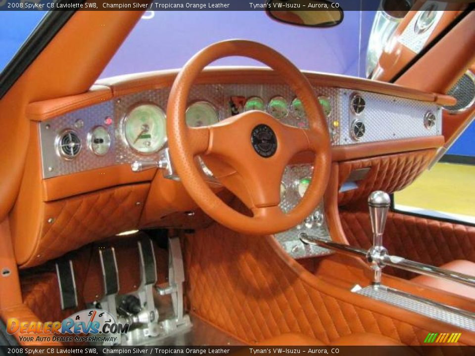 Tropicana Orange Leather Interior - 2008 Spyker C8 Laviolette SWB Photo #19