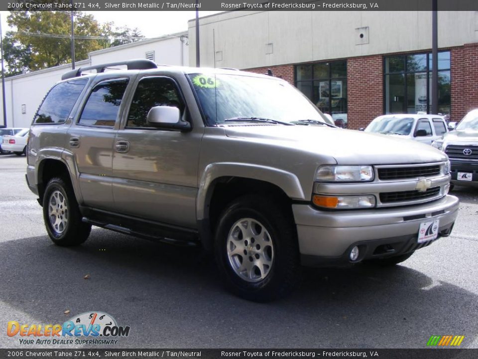 2006 Chevrolet Tahoe Z71 4x4 Silver Birch Metallic / Tan/Neutral Photo #2