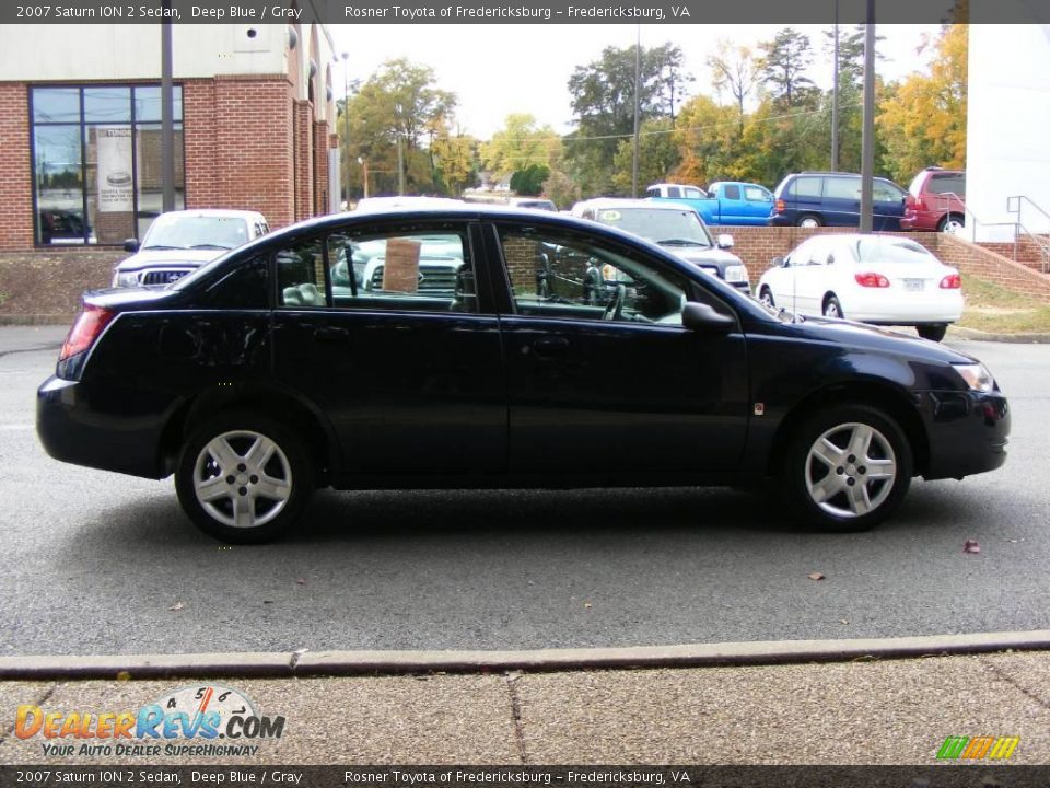2007 Saturn ION 2 Sedan Deep Blue / Gray Photo #14