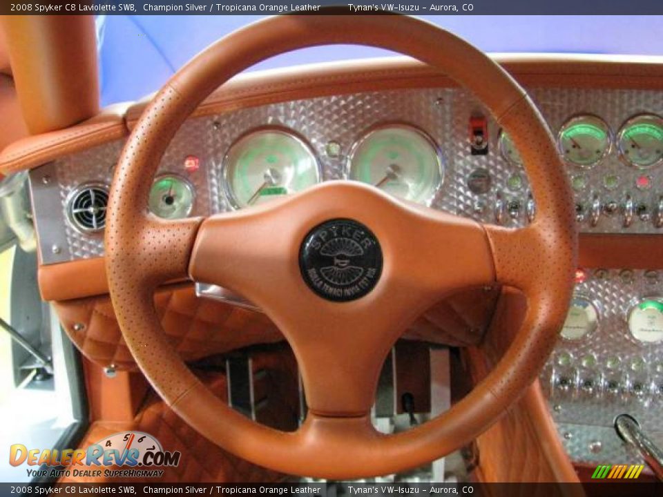 2008 Spyker C8 Laviolette SWB Champion Silver / Tropicana Orange Leather Photo #21