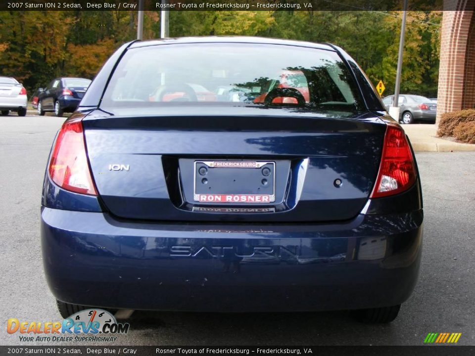 2007 Saturn ION 2 Sedan Deep Blue / Gray Photo #15