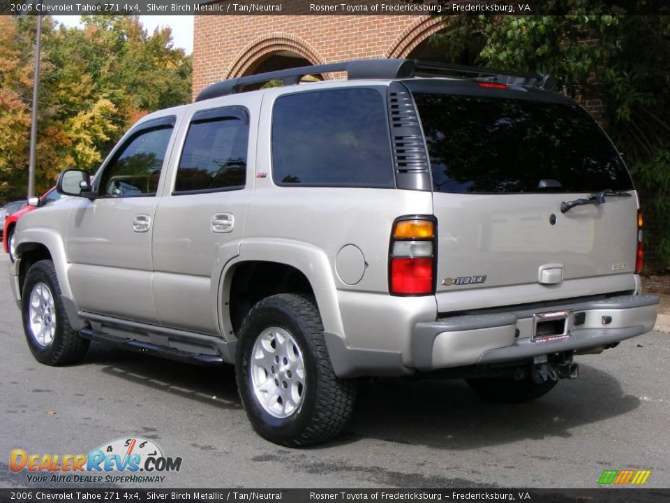 2006 Chevrolet Tahoe Z71 4x4 Silver Birch Metallic / Tan/Neutral Photo #4