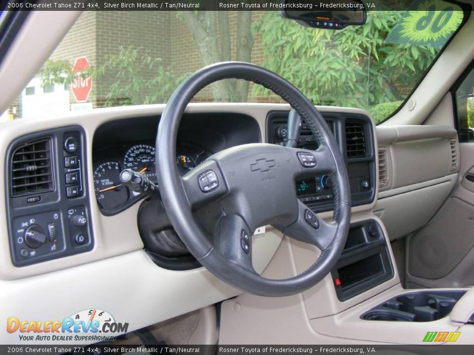 2006 Chevrolet Tahoe Z71 4x4 Silver Birch Metallic / Tan/Neutral Photo #5