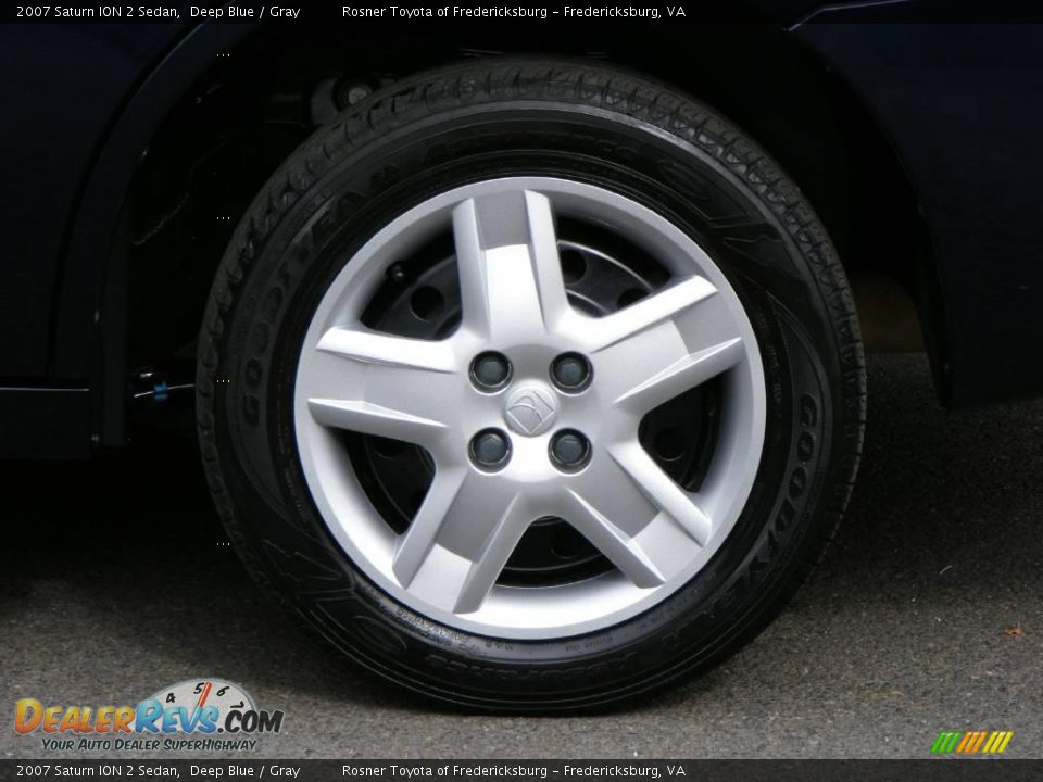 2007 Saturn ION 2 Sedan Deep Blue / Gray Photo #17
