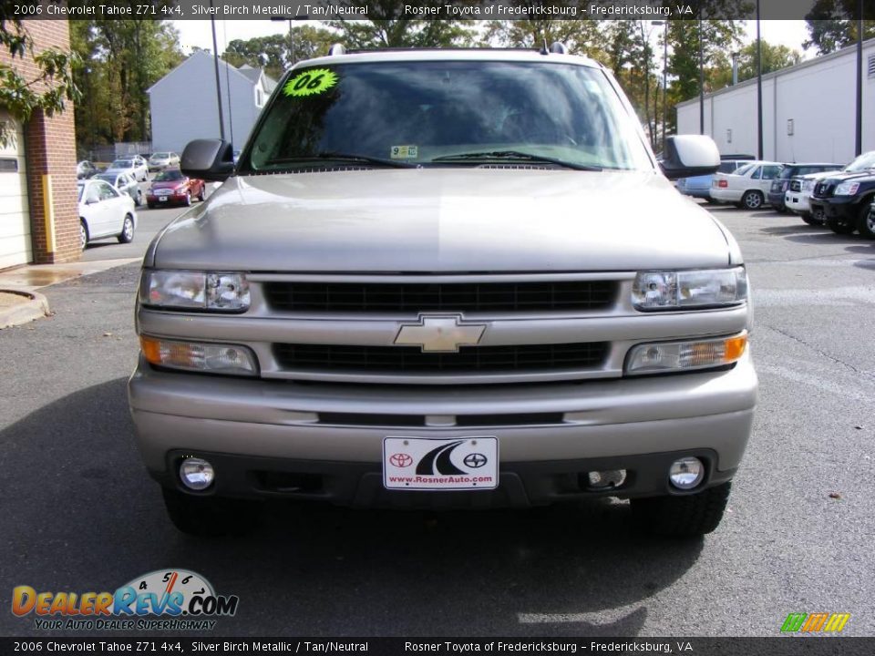 2006 Chevrolet Tahoe Z71 4x4 Silver Birch Metallic / Tan/Neutral Photo #25