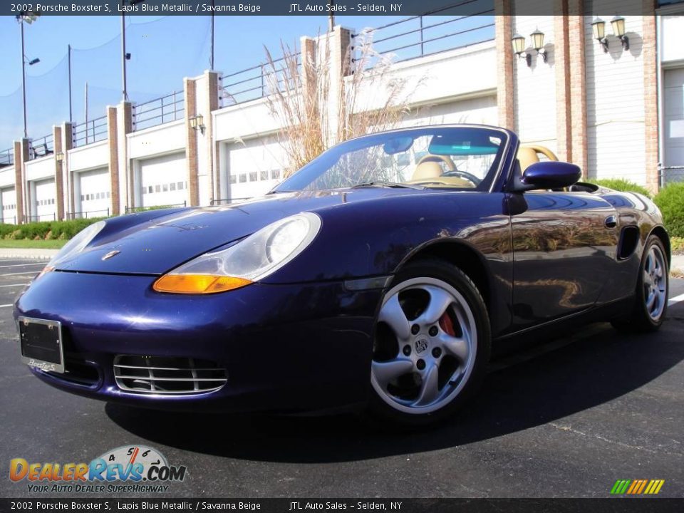 2002 Porsche Boxster S Lapis Blue Metallic / Savanna Beige Photo #1