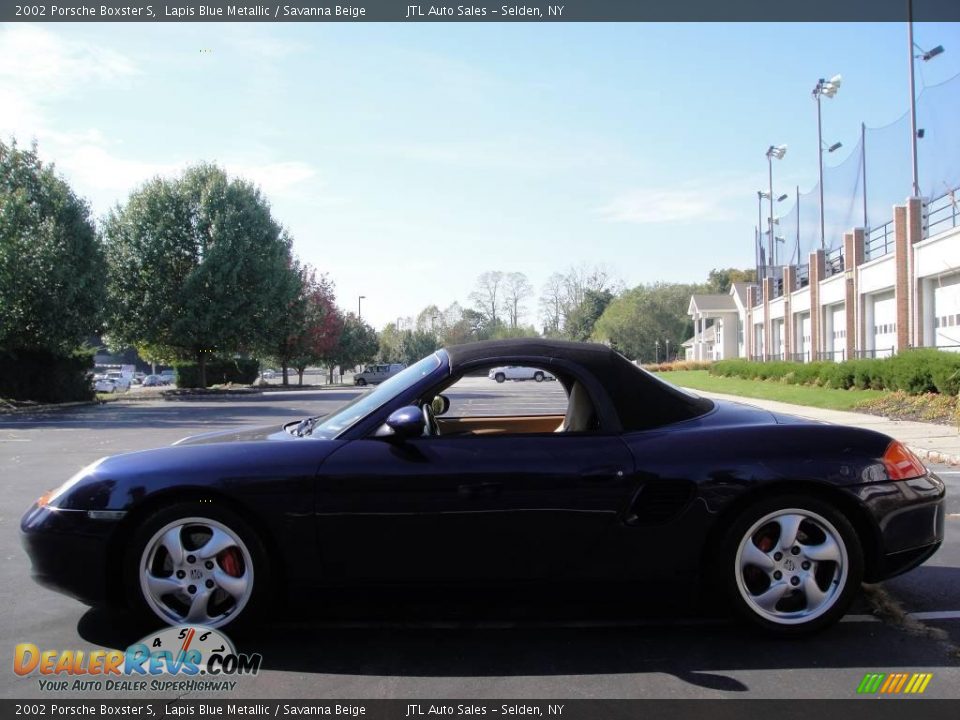 2002 Porsche Boxster S Lapis Blue Metallic / Savanna Beige Photo #2