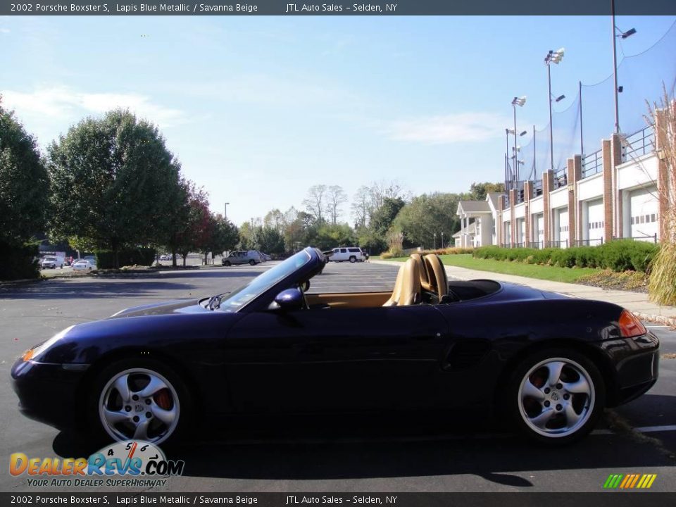 2002 Porsche Boxster S Lapis Blue Metallic / Savanna Beige Photo #3