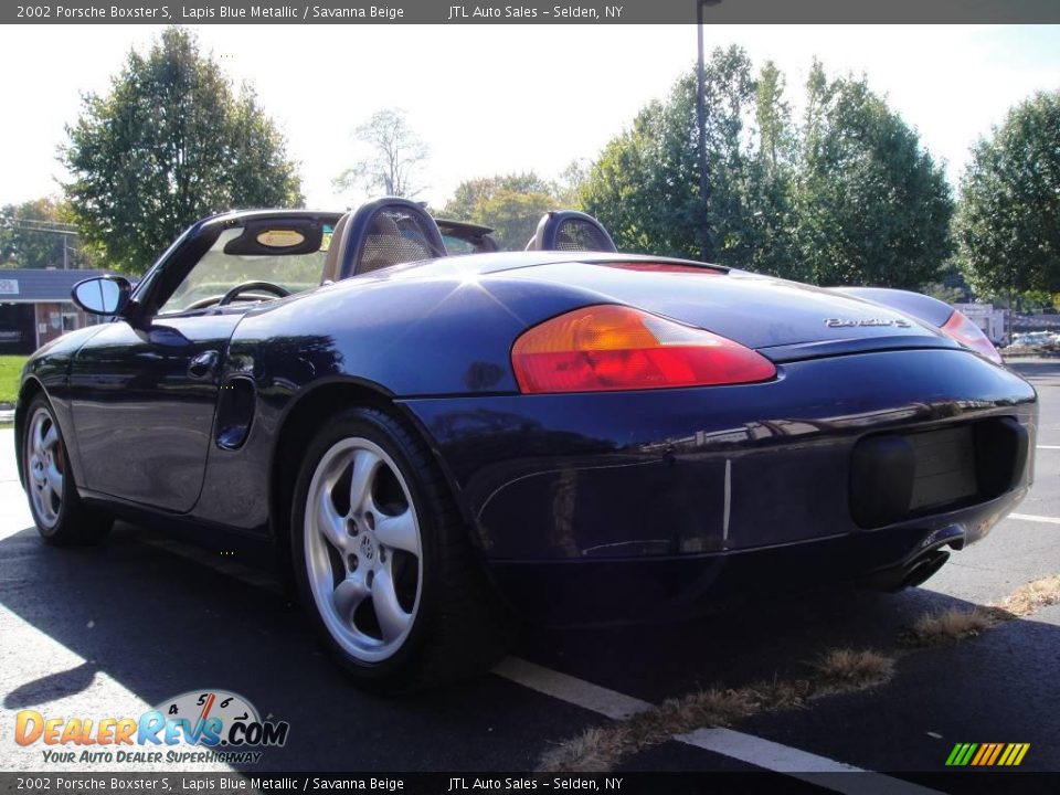 2002 Porsche Boxster S Lapis Blue Metallic / Savanna Beige Photo #4