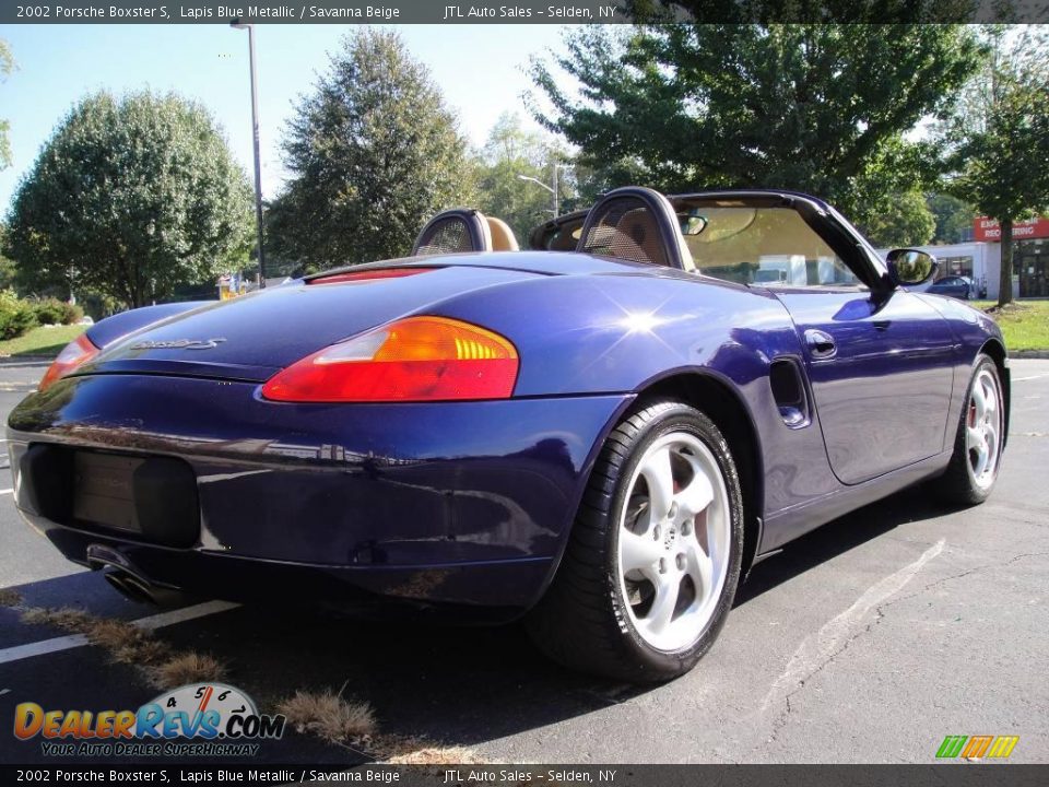 2002 Porsche Boxster S Lapis Blue Metallic / Savanna Beige Photo #6