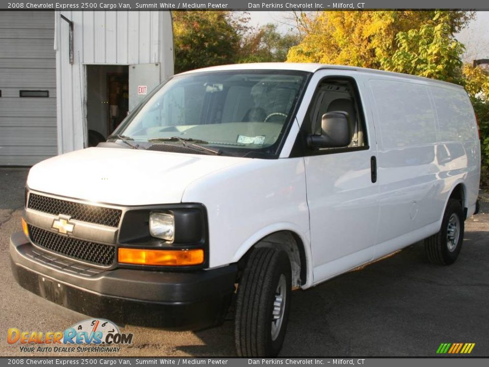 2008 Chevrolet Express 2500 Cargo Van Summit White / Medium Pewter Photo #1