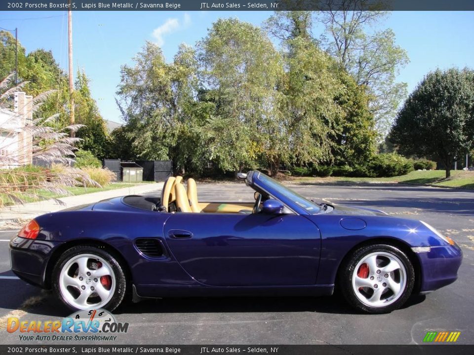 2002 Porsche Boxster S Lapis Blue Metallic / Savanna Beige Photo #7