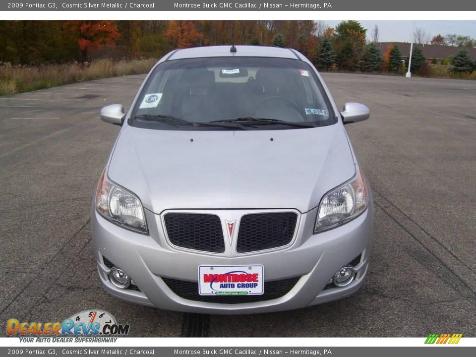 2009 Pontiac G3 Cosmic Silver Metallic / Charcoal Photo #3