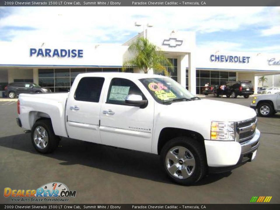 2009 Chevrolet Silverado 1500 LT Crew Cab Summit White / Ebony Photo #1