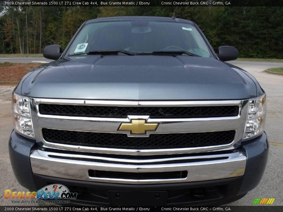 2009 Chevrolet Silverado 1500 LT Z71 Crew Cab 4x4 Blue Granite Metallic / Ebony Photo #3