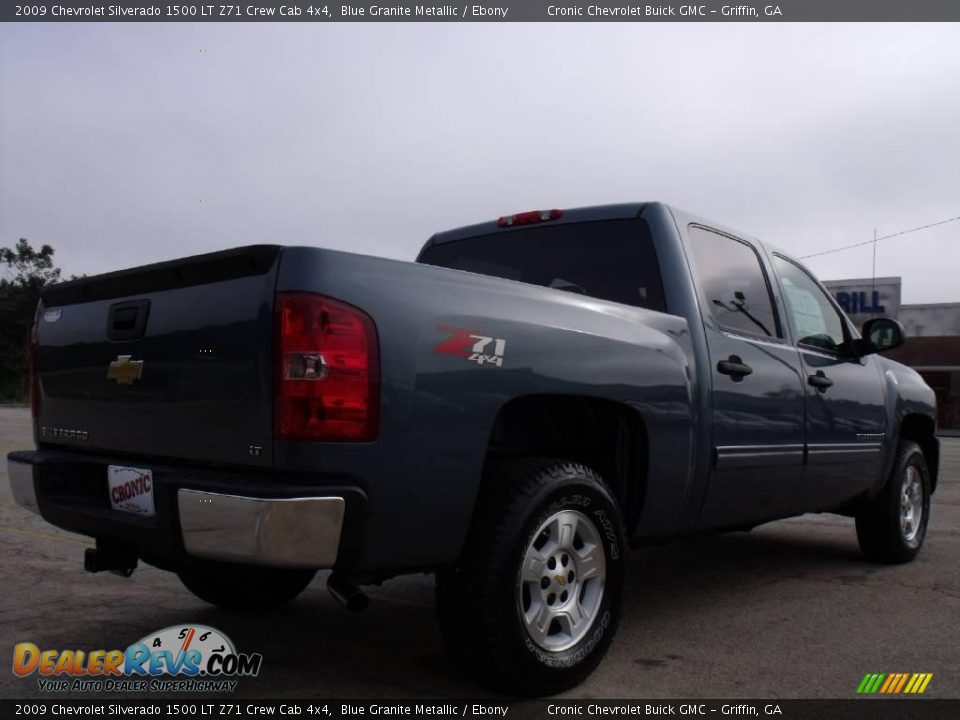 2009 Chevrolet Silverado 1500 LT Z71 Crew Cab 4x4 Blue Granite Metallic / Ebony Photo #6