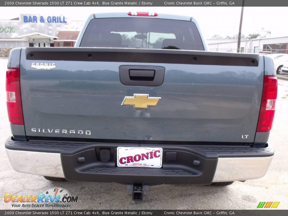 2009 Chevrolet Silverado 1500 LT Z71 Crew Cab 4x4 Blue Granite Metallic / Ebony Photo #7