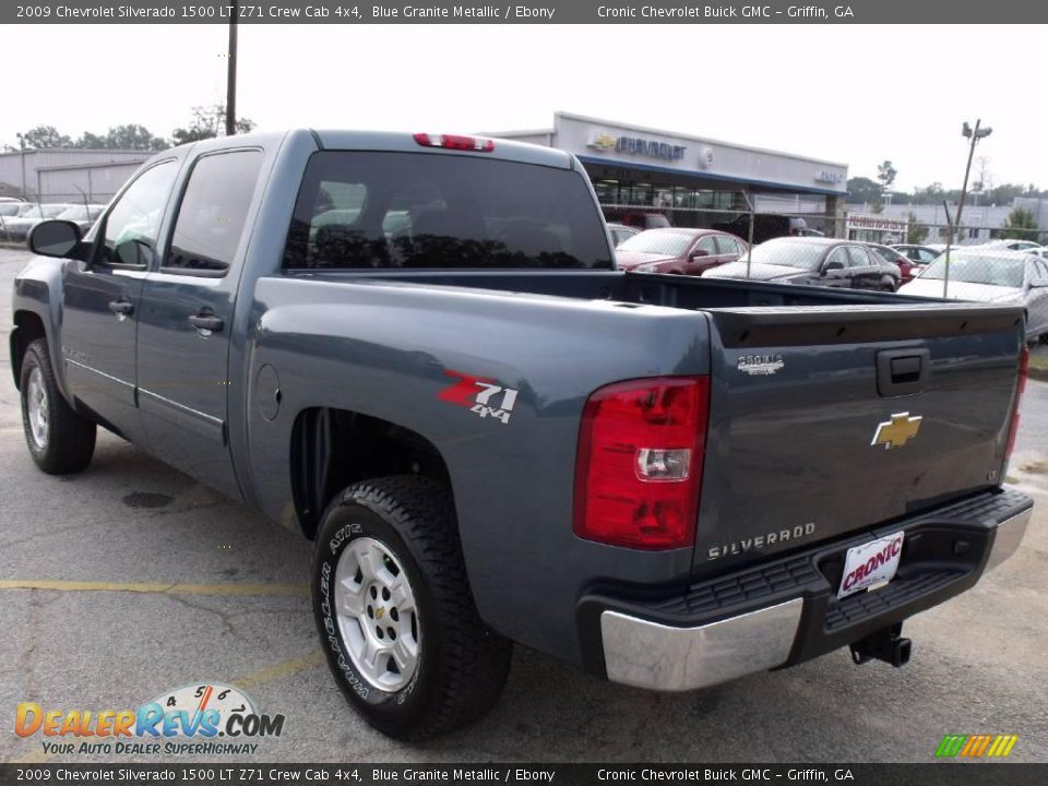 2009 Chevrolet Silverado 1500 LT Z71 Crew Cab 4x4 Blue Granite Metallic / Ebony Photo #8