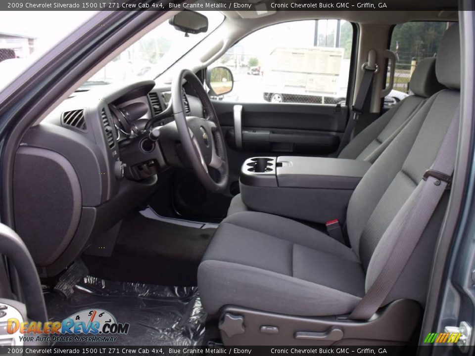 2009 Chevrolet Silverado 1500 LT Z71 Crew Cab 4x4 Blue Granite Metallic / Ebony Photo #11