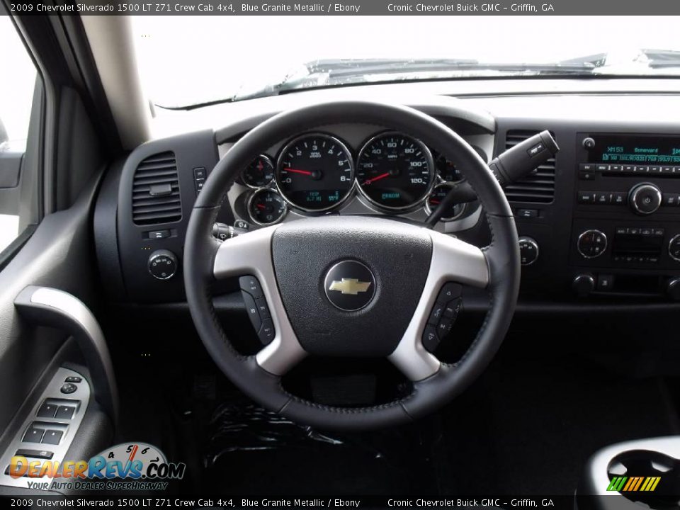 2009 Chevrolet Silverado 1500 LT Z71 Crew Cab 4x4 Blue Granite Metallic / Ebony Photo #16