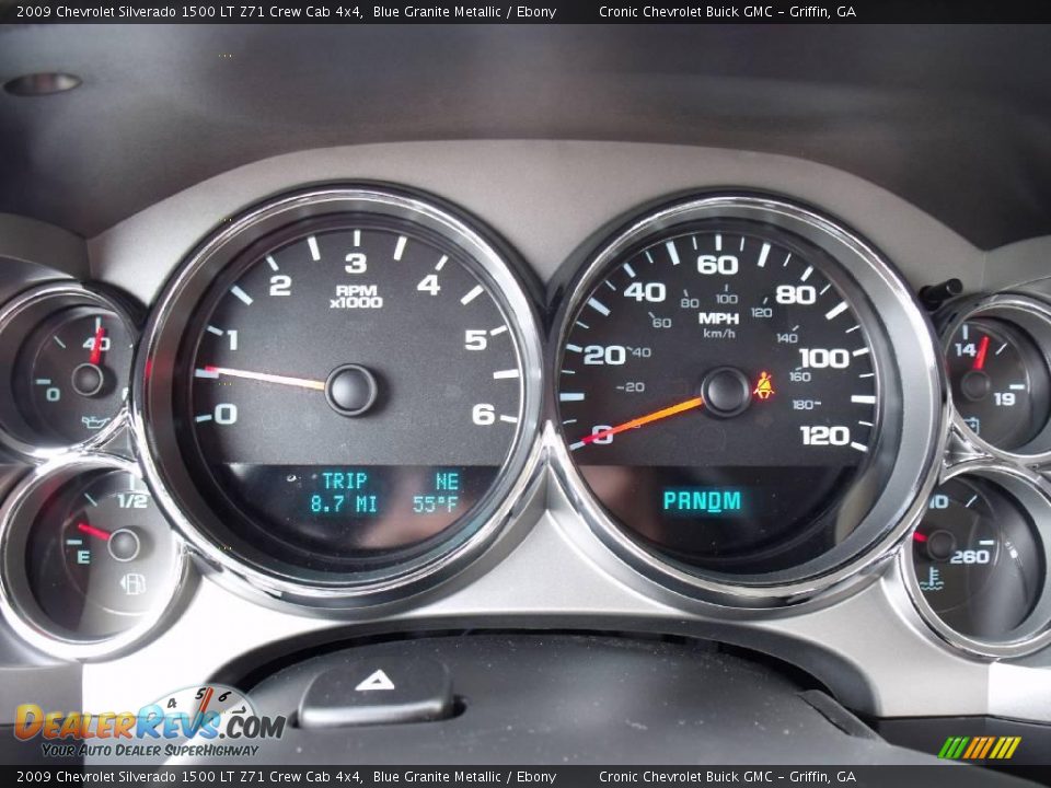 2009 Chevrolet Silverado 1500 LT Z71 Crew Cab 4x4 Blue Granite Metallic / Ebony Photo #17