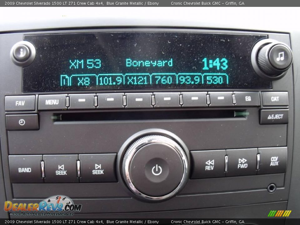 2009 Chevrolet Silverado 1500 LT Z71 Crew Cab 4x4 Blue Granite Metallic / Ebony Photo #18