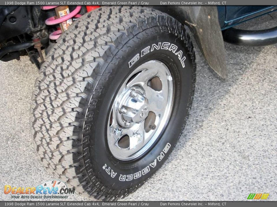 1998 Dodge Ram 1500 Laramie SLT Extended Cab 4x4 Emerald Green Pearl / Gray Photo #10