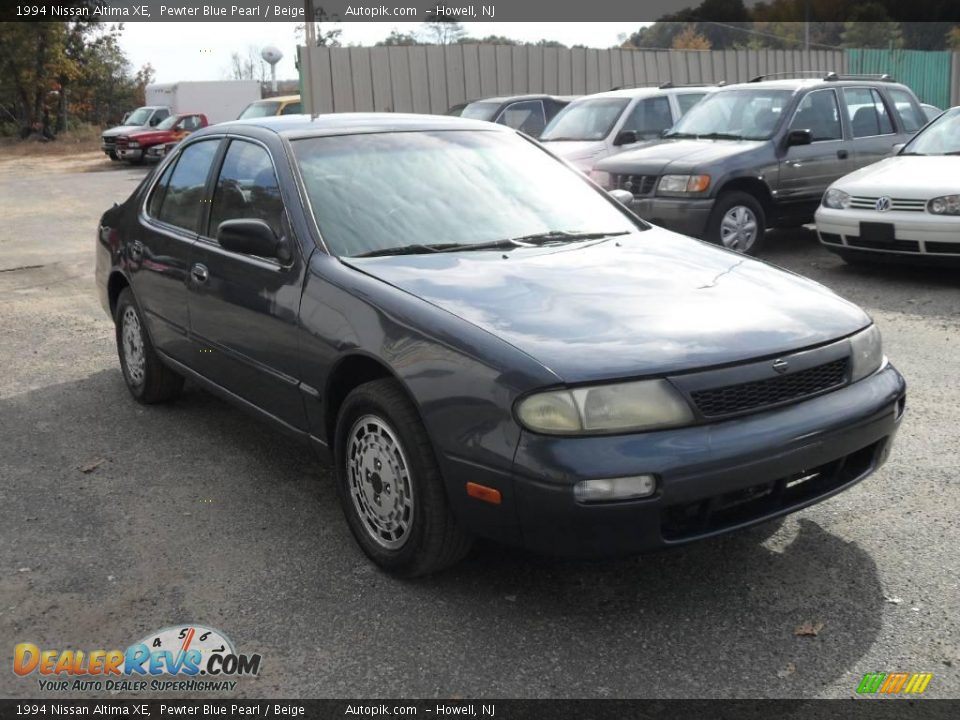 1994 Nissan Altima XE Pewter Blue Pearl / Beige Photo #3