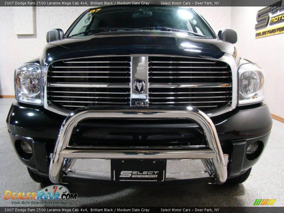 2007 Dodge Ram 2500 Laramie Mega Cab 4x4 Brilliant Black / Medium Slate Gray Photo #2
