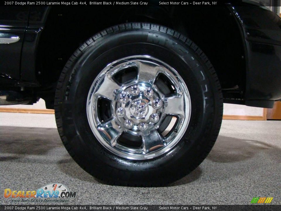 2007 Dodge Ram 2500 Laramie Mega Cab 4x4 Brilliant Black / Medium Slate Gray Photo #7