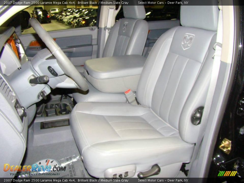 2007 Dodge Ram 2500 Laramie Mega Cab 4x4 Brilliant Black / Medium Slate Gray Photo #8