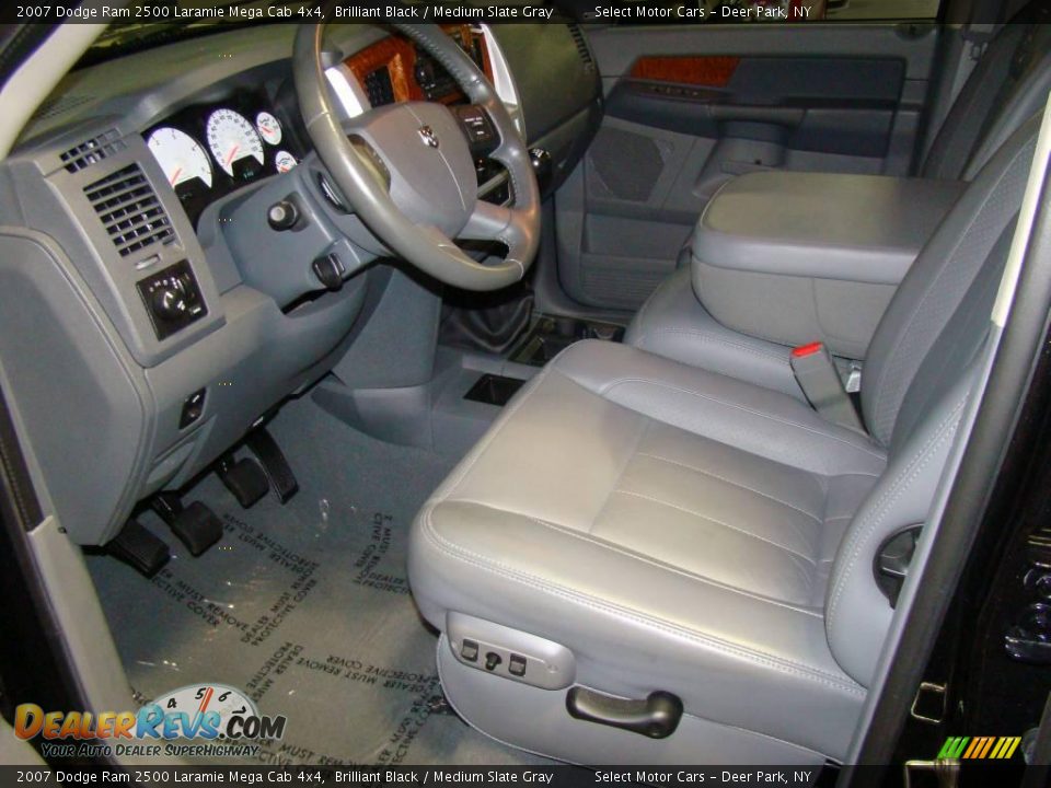 2007 Dodge Ram 2500 Laramie Mega Cab 4x4 Brilliant Black / Medium Slate Gray Photo #9