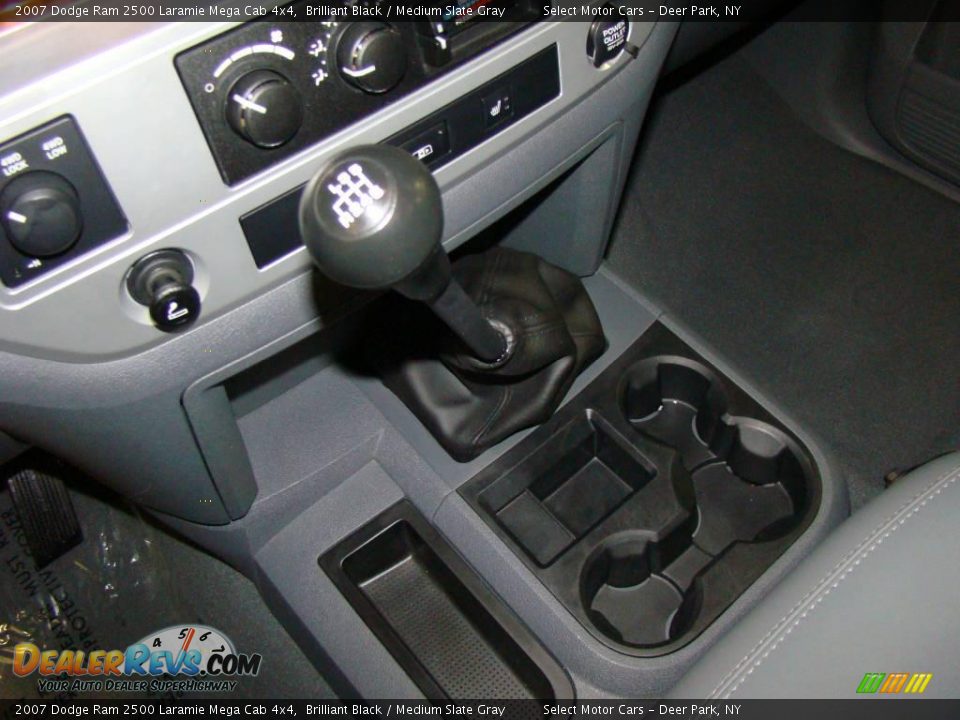 2007 Dodge Ram 2500 Laramie Mega Cab 4x4 Brilliant Black / Medium Slate Gray Photo #11