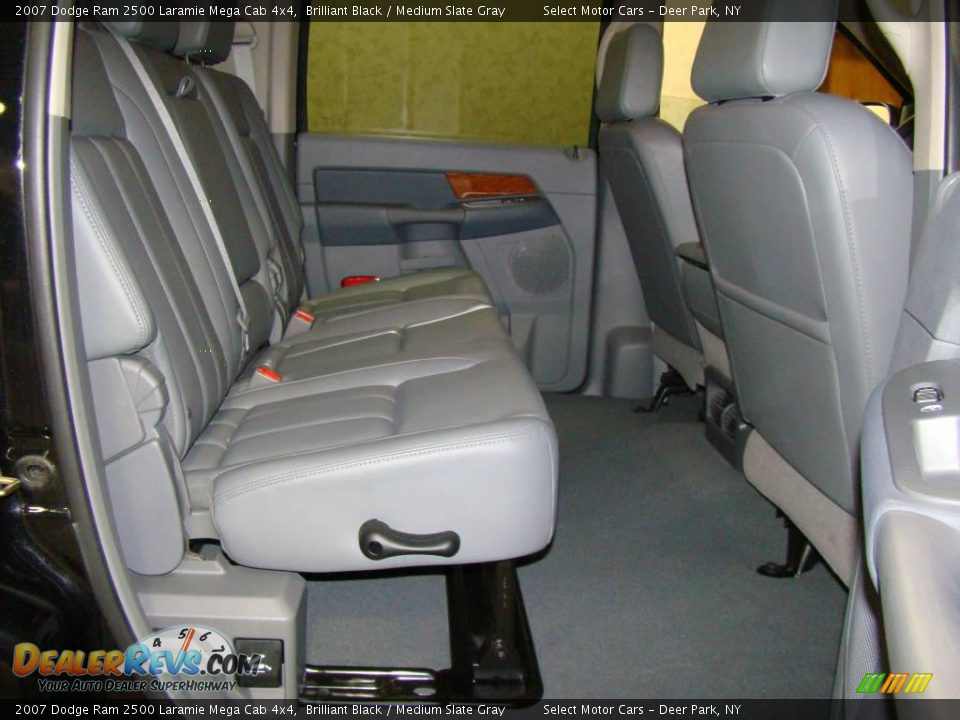 2007 Dodge Ram 2500 Laramie Mega Cab 4x4 Brilliant Black / Medium Slate Gray Photo #13