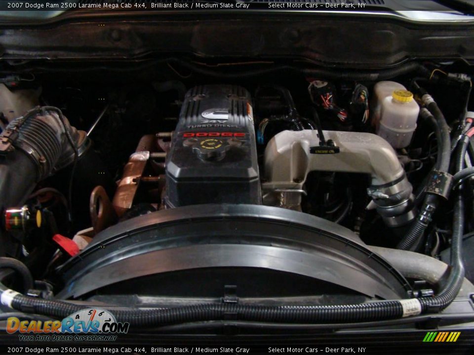 2007 Dodge Ram 2500 Laramie Mega Cab 4x4 Brilliant Black / Medium Slate Gray Photo #14