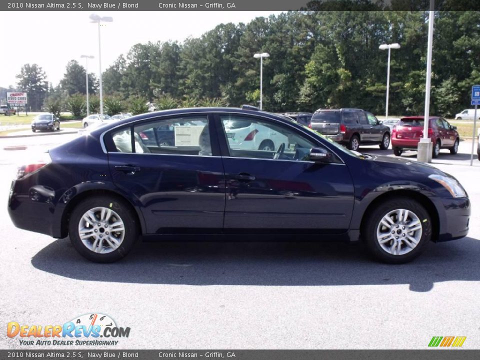 2010 Nissan Altima 2.5 S Navy Blue / Blond Photo #6