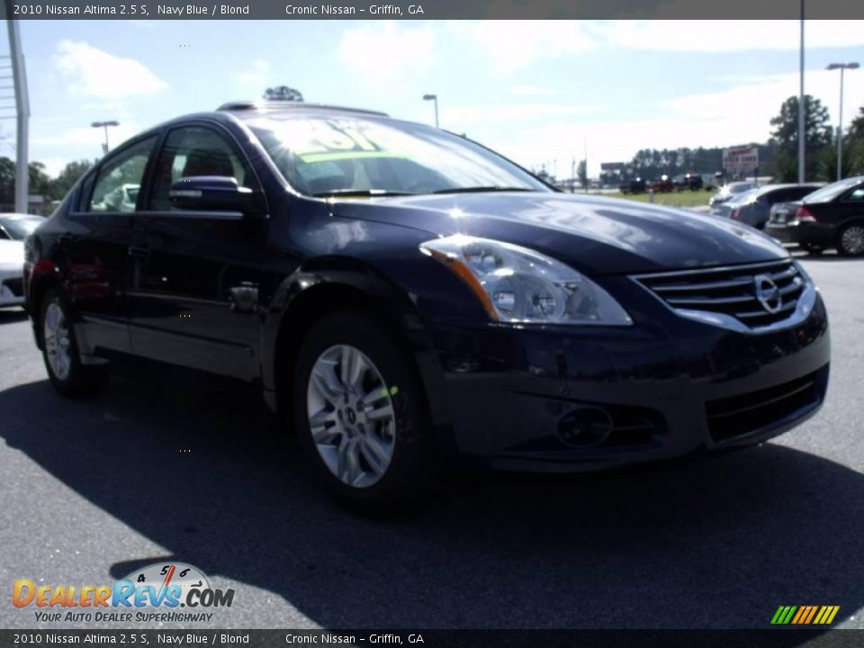 2010 Nissan Altima 2.5 S Navy Blue / Blond Photo #7