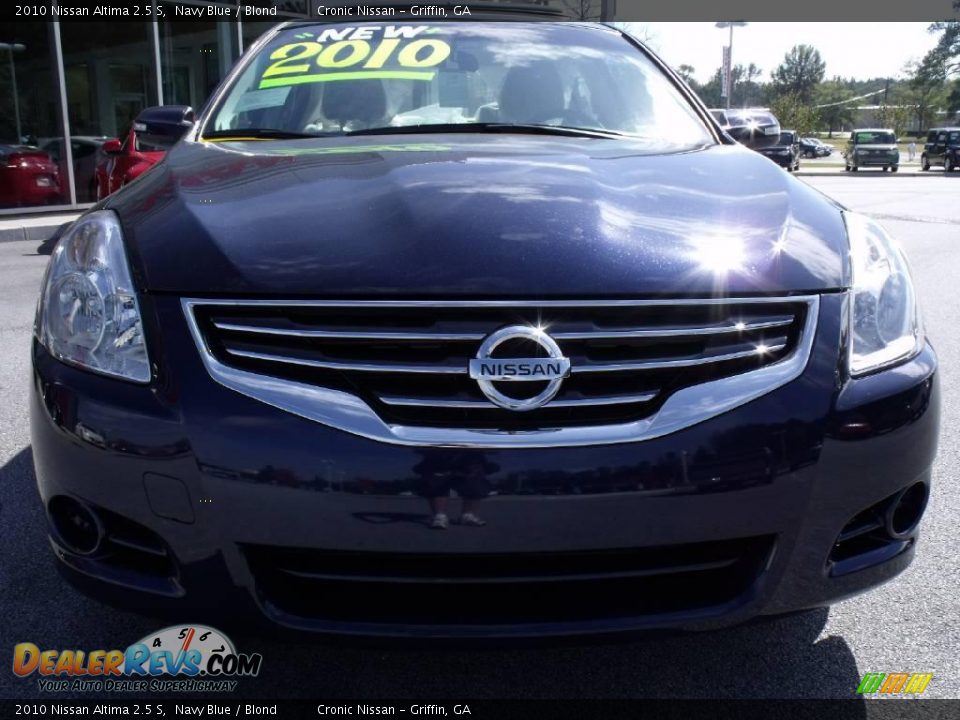 2010 Nissan Altima 2.5 S Navy Blue / Blond Photo #8