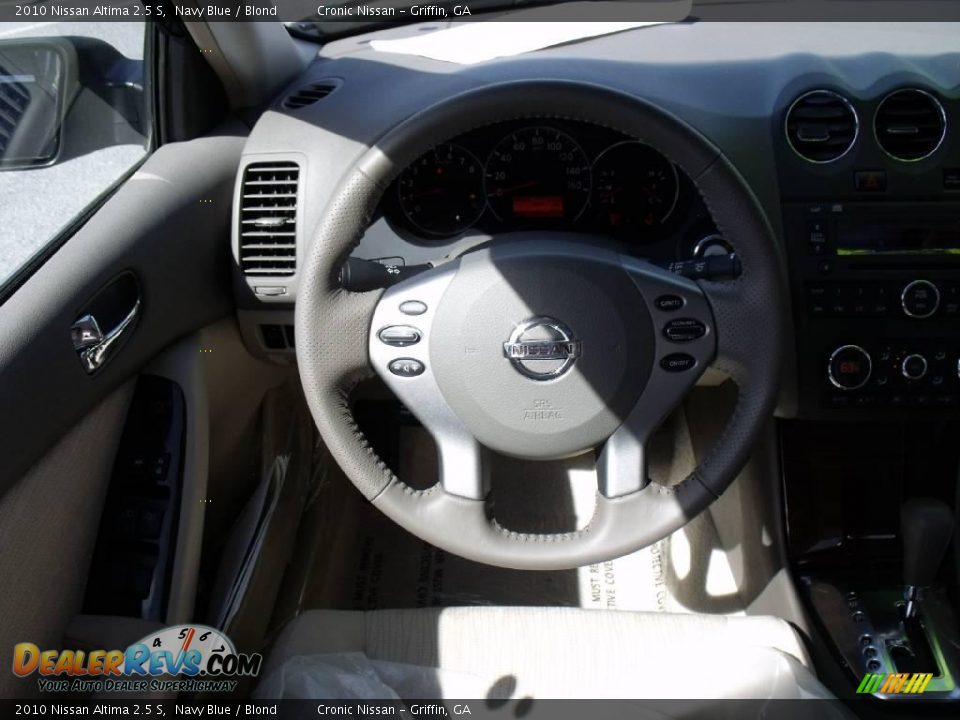 2010 Nissan Altima 2.5 S Navy Blue / Blond Photo #11