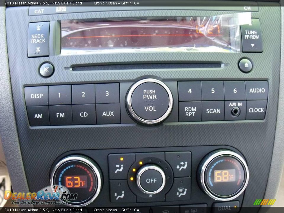 2010 Nissan Altima 2.5 S Navy Blue / Blond Photo #14