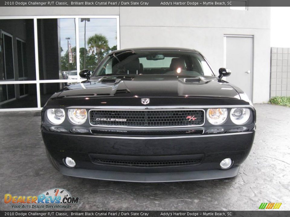 2010 Dodge Challenger R/T Classic Brilliant Black Crystal Pearl / Dark Slate Gray Photo #3