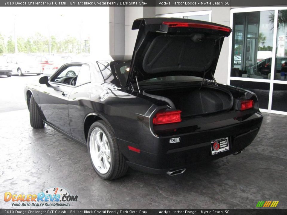 2010 Dodge Challenger R/T Classic Brilliant Black Crystal Pearl / Dark Slate Gray Photo #9