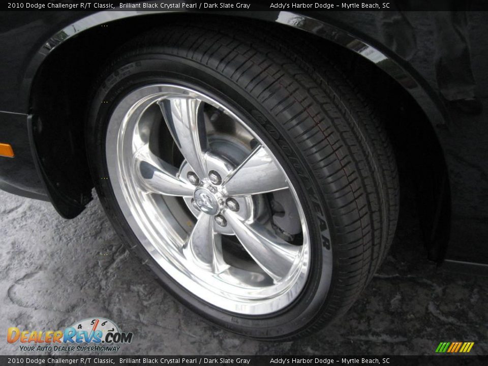 2010 Dodge Challenger R/T Classic Brilliant Black Crystal Pearl / Dark Slate Gray Photo #11
