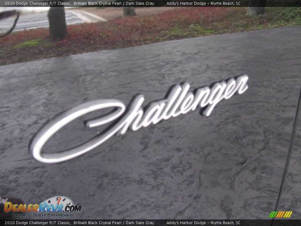2010 Dodge Challenger R/T Classic Brilliant Black Crystal Pearl / Dark Slate Gray Photo #12