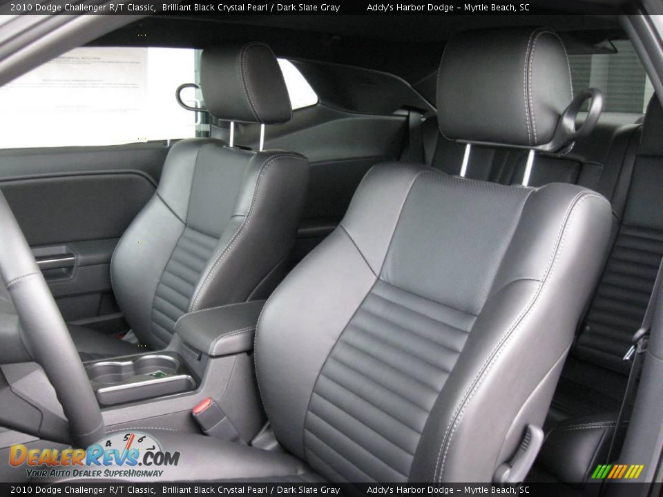 2010 Dodge Challenger R/T Classic Brilliant Black Crystal Pearl / Dark Slate Gray Photo #17