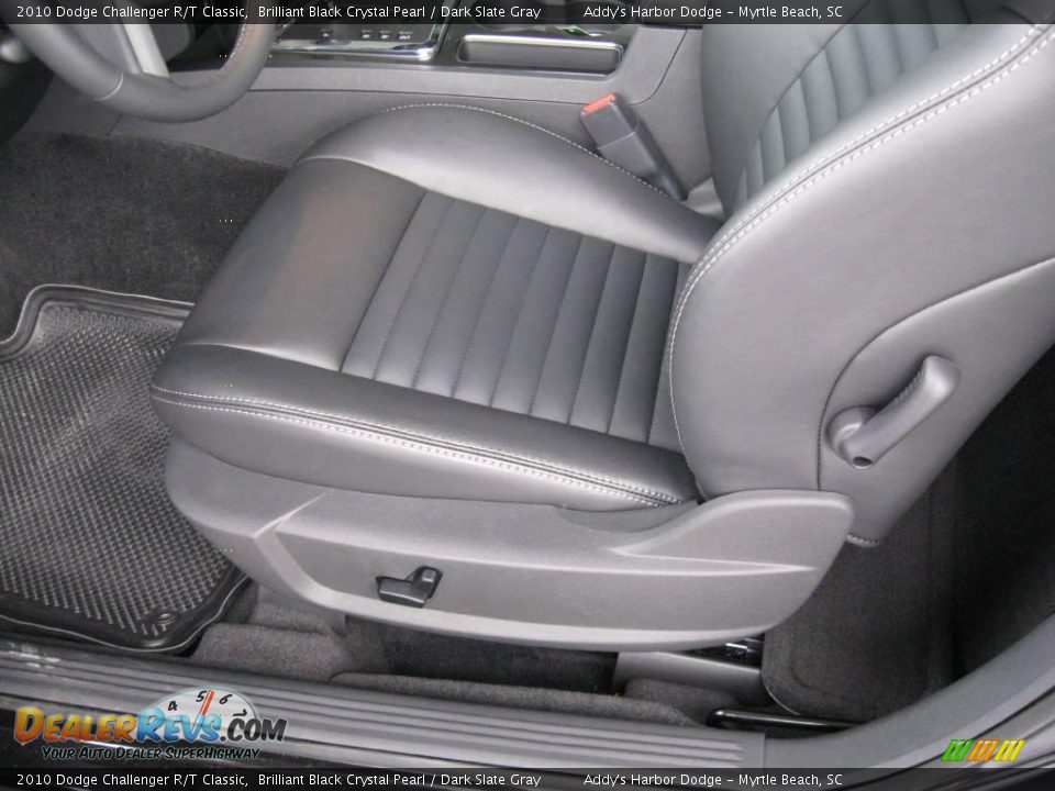 2010 Dodge Challenger R/T Classic Brilliant Black Crystal Pearl / Dark Slate Gray Photo #18